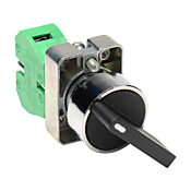 Селекторный переключатель: фиксированный, 22 мм, 2-позиционный, рычажный (PN# GCX1350)