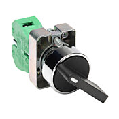 Селекторный переключатель: пружинный возврат справа, 22 мм, 2-позиционный, рычажный привод (PN# GCX1360)