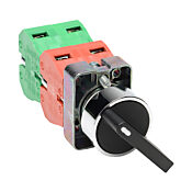 Селекторный переключатель: фиксированный, 22 мм, 3-позиционный, рычажный (PN# GCX1370-22)