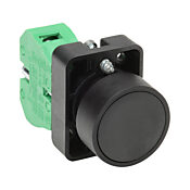 Кнопка 22 мм: без фиксации, черная, IP65 (PN# GCX3100)