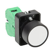 Кнопка 22 мм: без фиксации, белая, IP65 (PN# GCX3105)