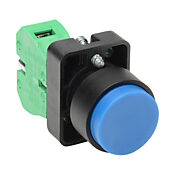 Кнопка 22 мм: без фиксации, синяя, IP65 (PN# GCX3114)