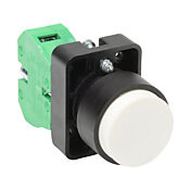 Кнопка 22 мм: без фиксации, белая, IP65 (PN# GCX3115)