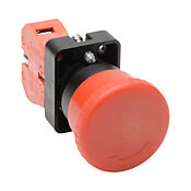 Кнопка аварийного останова 22 мм: поворачивается, чтобы отпустить, красная, IP65 (PN# GCX3131)