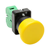 Кнопка 22 мм: без фиксации, желтая, IP65 (PN# GCX3139)