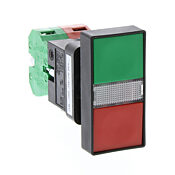 Кнопка 22 мм: без фиксации, красная/зеленая, IP65 (PN# GCX3151-120)