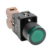 Кнопка 22 мм: нажать ВКЛ. - нажать ВЫКЛ., зеленая, IP65 (PN# GCX3192-120L)