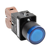 Кнопка 22 мм: нажать ВКЛ. - нажать ВЫКЛ., синяя, IP65 (PN# GCX3194-120L)