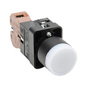 Кнопка 22 мм: нажать ВКЛ. - нажать ВЫКЛ., белая, IP65 (PN# GCX3196-24L)