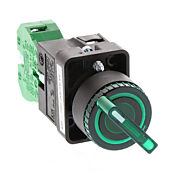 Селекторный переключатель: с пружинным возвратом справа, 22 мм, 2-позиционный, рукоятка (PN# GCX3242-24)