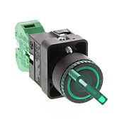 Селекторный переключатель: с пружинным возвратом справа, 22 мм, 2-позиционный, ручка (PN# GCX3242-24L)