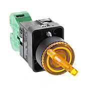 Селекторный переключатель: с пружинным возвратом справа, 22 мм, 2-позиционный, рукоятка (PN# GCX3243-120)