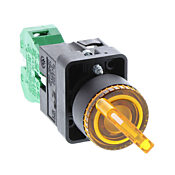 Селекторный переключатель: с пружинным возвратом справа, 22 мм, 2-позиционный, рукоятка (PN# GCX3243-120L)