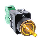 Селекторный переключатель: пружинный возврат справа, 22 мм, 2-позиционный, ручка управления (PN# GCX3243-24L)