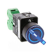 Селекторный переключатель: пружинный возврат справа, 22 мм, 2-позиционный, рукоятка (PN# GCX3244-24L)