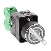 Селекторный переключатель: пружинный возврат справа, 22 мм, 2-позиционный, рукоятка (PN# GCX3245-120)