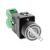 Селекторный переключатель: с пружинным возвратом справа, 22 мм, 2-позиционный, ручка управления (PN# GCX3245-24L)