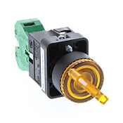 Селекторный переключатель: фиксированный, 22 мм, 2-позиционный, рукоятка (PN# GCX3253-24L)