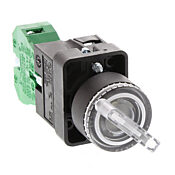 Селекторный переключатель: фиксированный, 22 мм, 2-позиционный, кнопочный (PN# GCX3255-24)