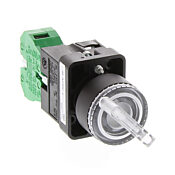 Селекторный переключатель: фиксированный, 22 мм, 2-позиционный, кнопочный (PN# GCX3255-24L)