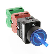 Селекторный переключатель: фиксированный, 22 мм, 3-позиционный, ручка управления (PN# GCX3264-120)