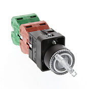 Селекторный переключатель: фиксированный, 22 мм, 3-позиционный, кнопочный (PN# GCX3265-24)