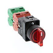 Селекторный переключатель: с пружинным возвратом в центр, 22 мм, 3-позиционный, рукоятка (PN# GCX3281-24)