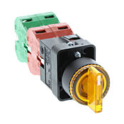 Селекторный переключатель: с пружинным возвратом в центр, 22 мм, 3-позиционный, рукоятка (PN# GCX3283-120L)