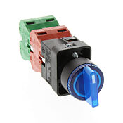 Селекторный переключатель: с пружинным возвратом в центр, 22 мм, 3-позиционный, рукоятка (PN# GCX3284-24)