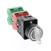 Селекторный переключатель: с пружинным возвратом в центр, 22 мм, 3-позиционный, рукоятка (PN# GCX3285-24)