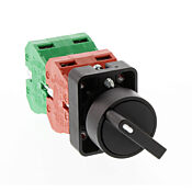 Селекторный переключатель: фиксированный, 22 мм, 3-позиционный, кнопочный (PN# GCX3320-22)