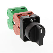 Селекторный переключатель: с пружинным возвратом в центр, 22 мм, 3-позиционный, рукоятка (PN# GCX3330-22)