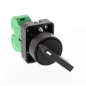 Селекторный переключатель: пружинный возврат справа, 22 мм, 2-позиционный, рычажный привод (PN# GCX3360)