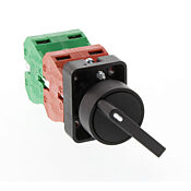 Селекторный переключатель: фиксированный, 22 мм, 3-позиционный, рычажный (PN# GCX3370-22)