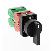 Селекторный переключатель: пружинный возврат в центр, 22 мм, 3-позиционный, рычажный привод (PN# GCX3380-22)