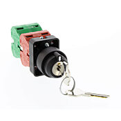 Селекторный переключатель: фиксированный, 22 мм, 3-полюсный, с ключом (PN# GCX3470-22)