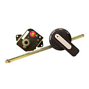 поворотная Рукоятка: пистолетная, черная, для автоматических автоматических выключателей AutomationDirect (Eaton) 100A (PN# GHMVD12B)