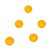 Утопленная линза оператора: запасная, желтая, 5 шт/уп, для кнопок серии GCX (PN# GR1168PG-5)