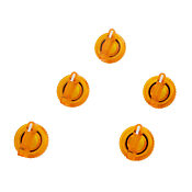 Линза рычажного оператора: сменная, желтая, 5 шт/уп, для переключателей серии GCX (PN# GR1172PG-5)