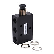 пневматический Ручной клапан: 5-ходовой (4-ходовой) (PN# GVS-521F-PB)