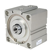 Пневматический цилиндр: компактный экструдированный, диаметр отверстия 100 мм, ход поршня 25 мм (PN# H100M025MD-M)