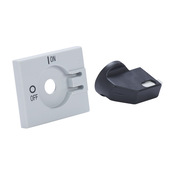 поворотная Рукоятка: пистолетная, черная/серая, для корпусов выключателей Merz ML2, устанавливаемых на DIN-рейку (PN# H11B)