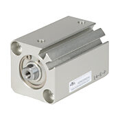 Пневматический цилиндр: компактный экструдированный, диаметр отверстия 20 мм, ход поршня 25 мм (PN# H20M025MD-M)