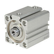 Пневматический цилиндр: компактный экструдированный, диаметр отверстия 40 мм, ход поршня 25 мм (PN# H40M025MD-M)