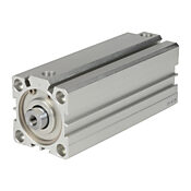 Пневматический цилиндр: компактный экструдированный, диаметр отверстия 40 мм, ход 100 мм (PN# H40M100MD-M)