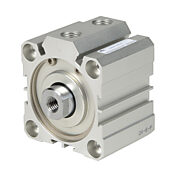 Пневматический цилиндр: компактный экструдированный, диаметр отверстия 50 мм, ход 10 мм (PN# H50M010MD-M)