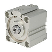 Пневматический цилиндр: компактный экструдированный, диаметр отверстия 63 мм, ход поршня 20 мм (PN# H63M020MD-M)