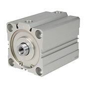 Пневматический цилиндр: компактный экструдированный, диаметр отверстия 80 мм, ход 75 мм (PN# H80M075MD-M)