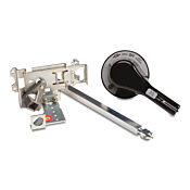 поворотная Рукоятка: пистолетная, черная, для автоматических выключателей AutomationDirect (Eaton) 225A в корпусе MCCB (PN# HM1R12X)