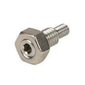 Переходник с наружной резьбой цилиндра: нержавеющая сталь, резьба M6 x 1,0, для цилиндров 16 мм серии H (PN# HMA-16M)